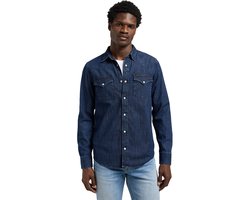 Lee Western Regular Fit Overhemd Met Lange Mouwen Blauw XL Man