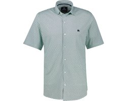 Lerros Overhemd Overhemd Met Korte Mouwen En Minimalistische Print 2632318 621 Mannen Maat - XL