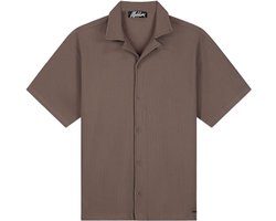 Malelions Ribbed Camp Collar Shirt