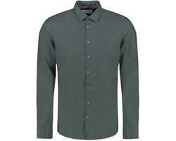 NO-EXCESS Overhemd Linnen Overhemd 27470213sn 124 Dark Steel Mannen Maat - XL
