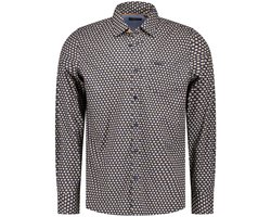 NZA - Blauwe katoenen overhemd stretch