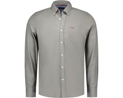 NZA - Groene katoenen stretch overhemd