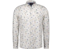 NZA New Zealand Auckland - Lange mouw overhemd - Heren - XXL - Kiezel - Katoen - 26AN537