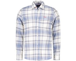 NZA - Wit katoenen geruit overhemd