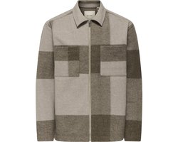 ONLY & SONS ONSWAKE CHECKED ZIP OVERSHIRT Heren Overhemd - Maat M