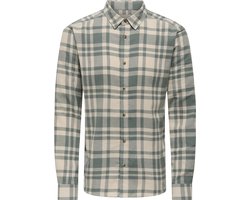 Only & Sons Overhemd Onsgudmund Ls Checked Shirt Noos 22007112 Balsam Green/silver Lining Mannen Maat - S