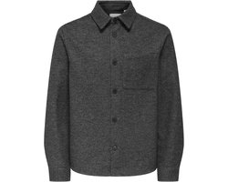Only & Sons Overhemd Onsmicah Twill Overshirt Frml 22035478 Medium Grey Melange Mannen Maat - XL