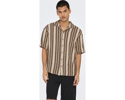 ONLY&SONS - ONSDANI CROCHET SS SHIRT NOOS - Heren - Overhemden