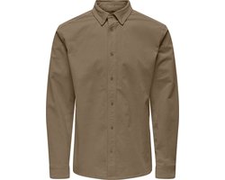 ONLY&SONS - ONSMICHAEL 18W REG CORD STRETCH LS NOOS - Heren - Overhemden