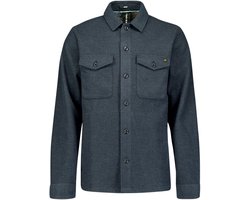 Overshirt in melange met grote borstzakken