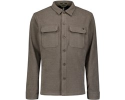 Overshirt met knopen in sweatstof