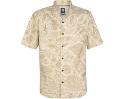 Petrol Industries - Heren All-over print overhemd Renegade - Wit - Maat XXXL