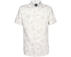 Petrol Industries - Heren All-over print overhemd Scout - Wit - Maat XL