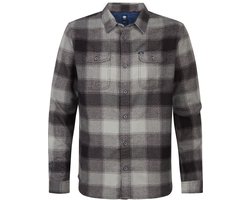 Petrol Industries - Heren Geruit Overhemd Casper - Zwart - Maat L