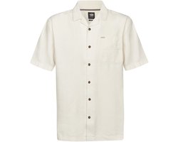 Petrol Industries - Heren Gestructureerd overhemd met korte mouwen Maverick - Wit - Maat XL