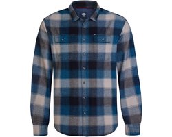 Petrol Industries - Heren Plus Size Geruit Overhemd Billings - Blauw - Maat 4XL