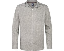 Petrol Industries Overhemd Overhemd Met Grafisch Patroon M 3050 Sil409 6174 Mossy Stone Mannen Maat - XXL
