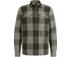 PME Legend Casual hemd lange mouw Groen LONG SLEEVE SHIRT Structure B PSI2508214/6416