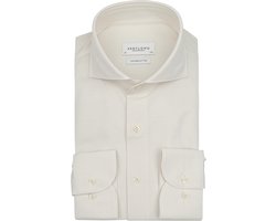 Profuomo Japanese Knitted Overhemd Off White - Maat 41 - Heren - Overhemden Formeel