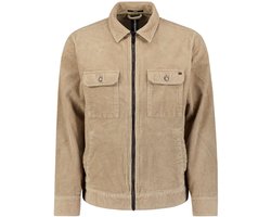 Ritsovershirt in gewassen corduroy