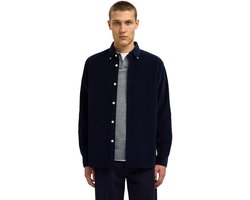 Selected Homme Heren Overhemd SLHREGDANNI CORD BD LS SHIRT regular fit Blauw XL Volwassenen