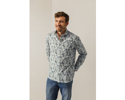 State of Art Overhemd Overhemd Met Bloemenprint 214 25265 3857 Mannen Maat - XL