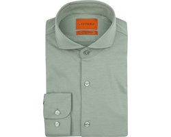 Suitable Sorona Overhemd Mid Groen - Maat 39 - Heren - Overhemden Formeel