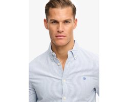 Superdry - Preppy Oxford Overhemd met Lange Mouwen - Heren - Lange mouwen shirts