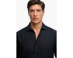 Superdry - Riviera Linnen Overhemd met Lange Mouwen - Heren - Lange mouwen shirts