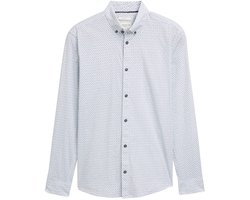 Tom Tailor - Heren hemd - Maat L - Mannen - wit - katoen