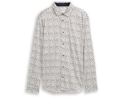 Tom Tailor - Heren hemd - Maat M - Mannen - wit - katoen