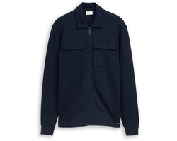 Tom Tailor - Overshirt - Heren - M - Blauw - Katoen - 1050168
