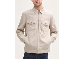 Tom Tailor - Overshirt - Heren - XL - Beige - Linnen - 1050853