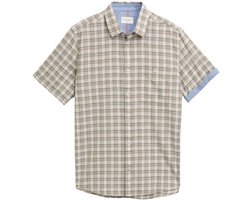 Tom Tailor Regular fit overhemd met korte mouwen en ruitjesmotief