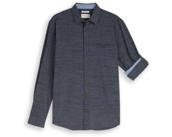 Tom Tailor Regular fit overhemd met turn-up-functie