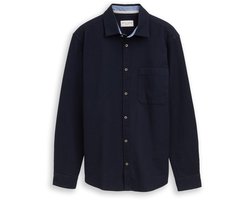 Tom Tailor Regular fit overhemd met wafelstructuur