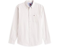 Tommy Jeans Overhemd Tjm Reg Stripe Oxford Shirt Ext Dm0dm22790 Pkd Ivy Mink Stripe Mannen Maat - XXL