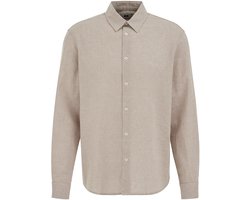 WE Fashion Heren overhemd van linnenmix
