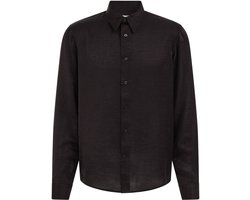 WE Fashion Heren regular fit overhemd met glittergaren