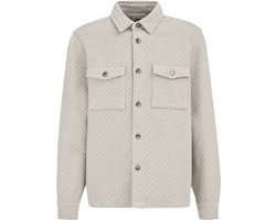 WE Fashion Heren regular fit overshirt met structuur