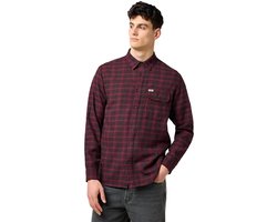 Wrangler 112371522 Relaxed Fit Overhemd Met Lange Mouwen Rood XL Man