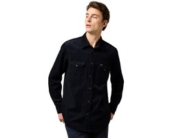 Wrangler Western Cord Overhemd Met Lange Mouwen Zwart M Man