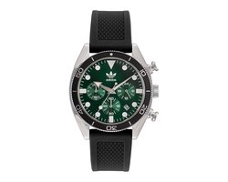 Adidas Originals Edition Two Chrono AOFH23005 Horloge - Siliconen - Zwart - Ø 43 mm