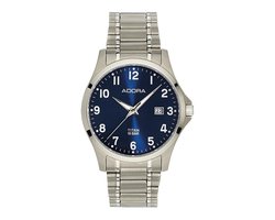 Adora horloge met datum volledig titanium band AB6348 saphir glas
