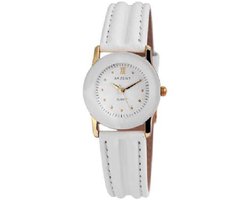 Akzent-dames horloge-model ss7902100012-wit/goud kleurig-3 bar waterdicht-