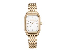 BURKER Isabell Horloge Dames - Rechthoekig - Goud - Schakelband - 36 mm