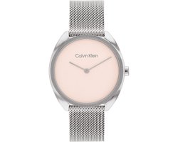 Calvin Klein CK25200269 CK ADORN Dames Horloge - Mineraalglas - Staal - Zilverkleurig - 34 mm breed - Quartz - Druksluiting - 3 ATM (spatwater)