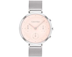Calvin Klein CK25200286 MINIMALISTIC T-BAR Dames Horloge - Mineraalglas - Staal - Zilverkleurig - 36 mm breed - Quartz - Druksluiting - 3 ATM (spatwater)