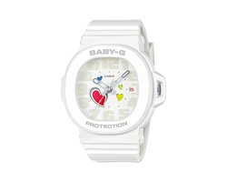 Casio Baby-G Urban - Playfull Hearts BGA-10-7AER Horloge - Kunststof - Wit - Ø 39 mm