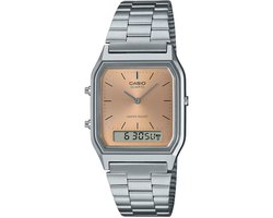 Casio Casio Collection Vintage AQ-230A-4AMQYES Horloge - Staal - Zilverkleurig - Ø 31.5 mm